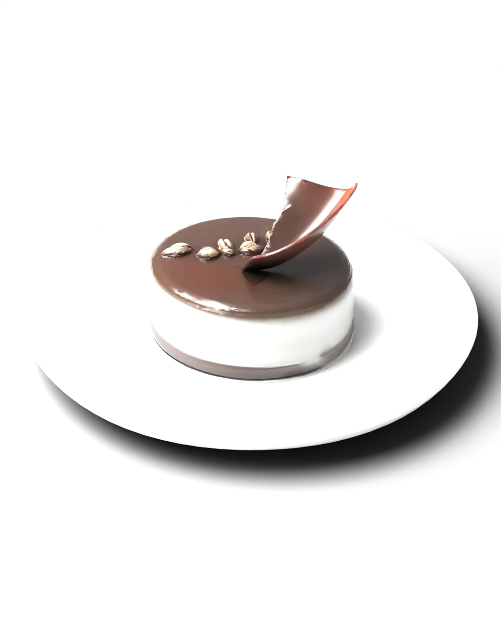 Entremet cu glazură de ciocolată
